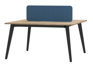 Wooden 2 Person Workstation Home Office Use Contemporary Heat Resistance