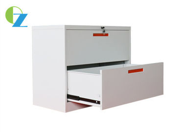 Cabinet Customized 0.8mm Office Lateral File Cabinets Two Drawers
