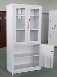 H1850*W900*D400mm KD Structure File Cabinet With Glass Door Inside