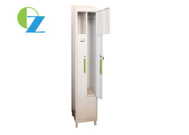 Z Shape Vertical Steel Office Lockers , Metal Locker Style Wardrobes Durable