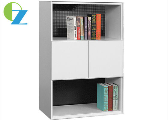 Slim Edge Steel Modular Cabinet Multiple Tier With Swing Door Open Shelf